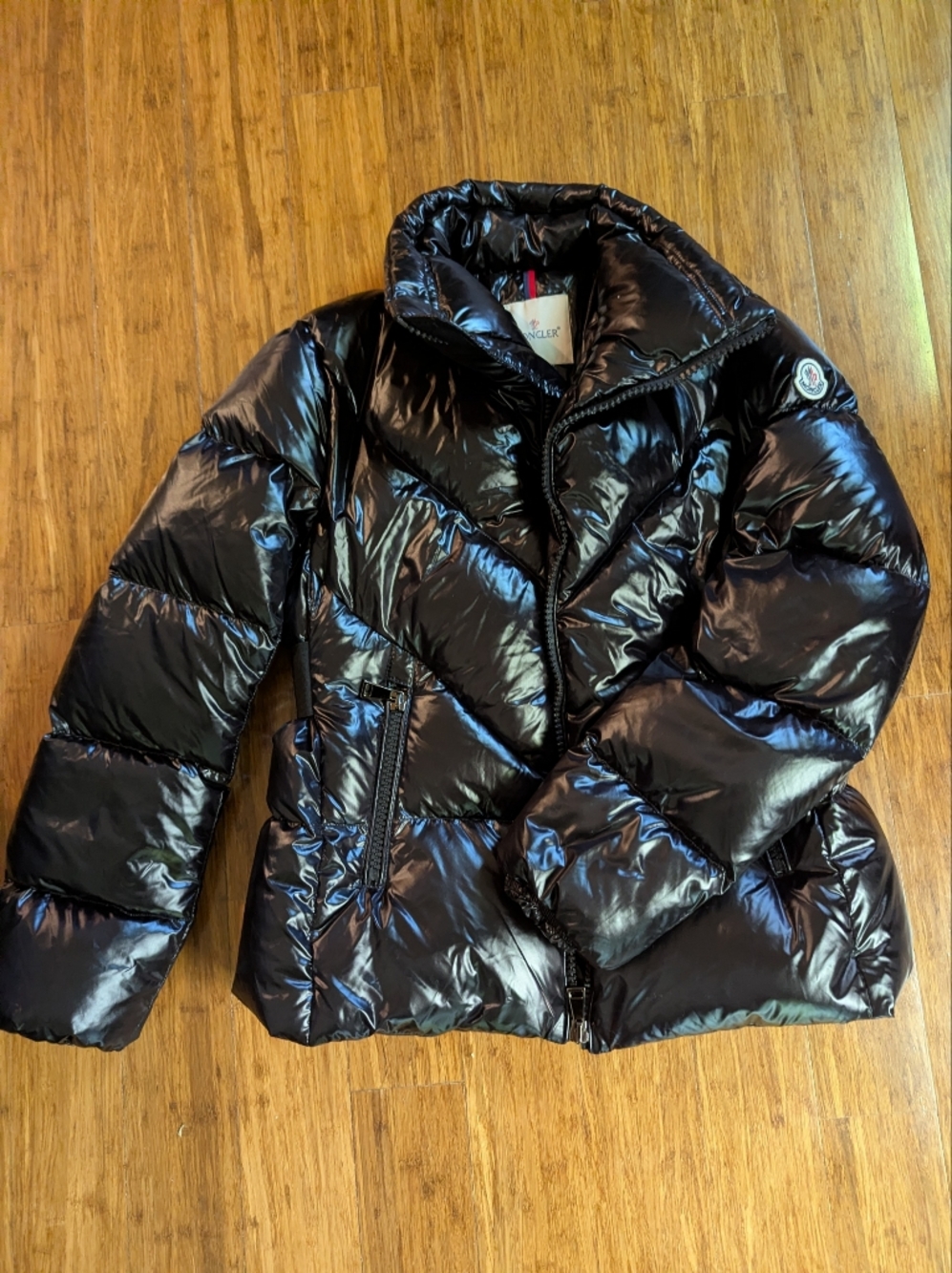 Moncler Maya Lacquer Pure Goose Down Puffer Jacket Women’s - Medium